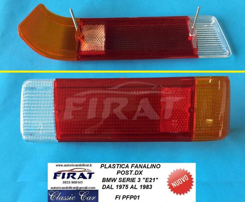 PLASTICA FANALINO BMW SERIE 3 E21 75-83 POST.DX